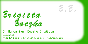brigitta boczko business card
