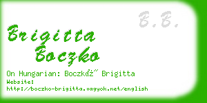 brigitta boczko business card